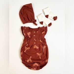 Carter's Red Bird Print Baby Set